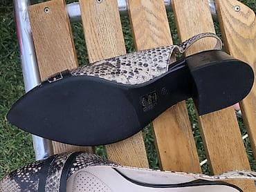 melissa cipele: Ženske slingback cipele sa špicastim vrhom, dezen zmijske kože — 2