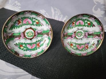kuhinjski set: Fildzani Hong Kong rucno oslikani,porcelanski 1950g+. Fildzani bez — 8