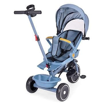 home decor nis: ECOTOYS 2u1 tricikl sa rotirajućim sedištem i sklopivom tendom – Blue — 5