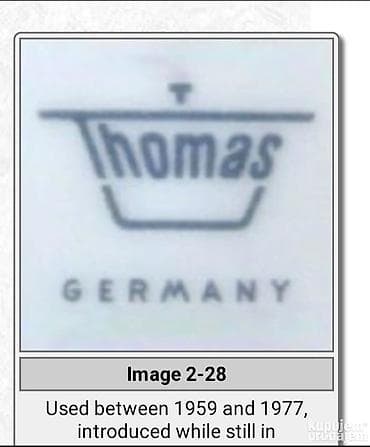 satovi kraljevo: Tacne za poslastice 1959 do 1977god. Thomas porcelan Nemacka — 9