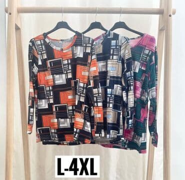 crvena karirana suknja: Ženske bluze sa dugim rukavima, raznobojnih dezena - Model: klasičan — 3