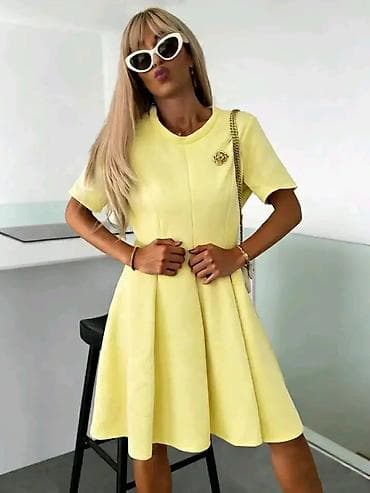 Haljine: Ženske elegantne A‑kroja haljine s kratkim rukavima - Kroj: struk — 5