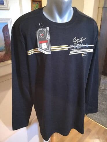 Suits: Sweatshirt, 3XL, 4XL, color - Black — 3