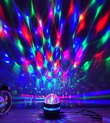 sony mini linija: LED disko projektor – RGB rotirajuća svetleća kugla - Kompaktna disko — 4