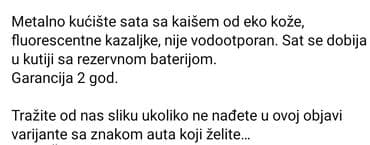 Ručni satovi: SAT SA ZNAKOM AUTA(AUDI,MERCEDES,OPEL,SCANIA,PEZO,BMW,PASAT,ALFA — 11