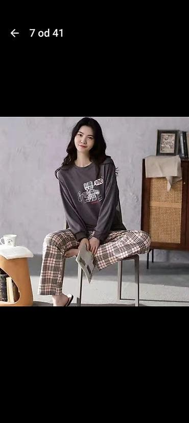 Kape i aksesoari: Ženske pidžame – dvodelni kompleti - Gornji deo: dug rukav, udoban — 7