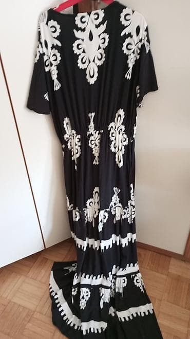 obuca borca: H&M haljina na tufne + maxi haljina sa printom - H&M haljina — 6