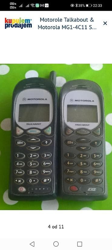 kupujem televizor: Motorola Talkabout mobilni telefoni – klasični GSM modeli sa spoljnjom — 3