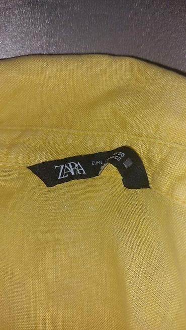 zara bele bluze: ZARA LANENA KOŠULJA Letnja ženska košulja jarko žute boje Veličina L — 4