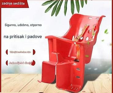 sediste za decu za bicikl: Dečje sedište za bicikl – Zadnje sedište sa sigurnosnim pojasevima — 4