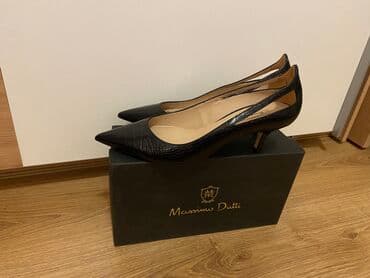 bež čizme od brušene kože: Pumps, Massimo Dutti, 39 — 10