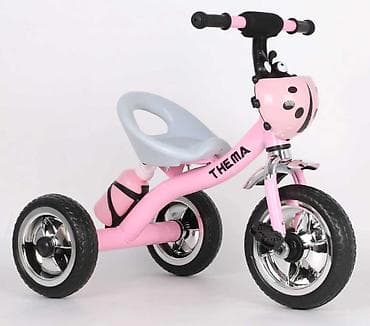 tricikli guralice za decu: TRICIKL TS-088 roze Tricikl bubamara TS-088 u roze boji sa metalnim — 1