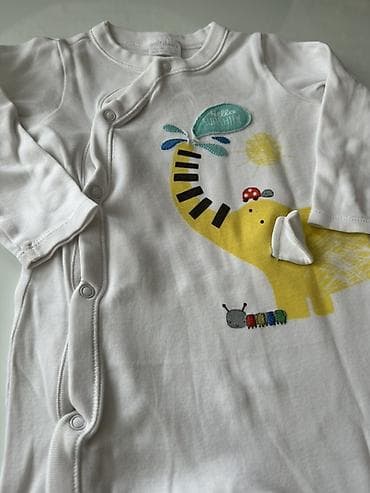 helanke u boji koze: F&F Baby pamučni zeka (pidžama/overal) za bebe, veličina 9–12 — 4