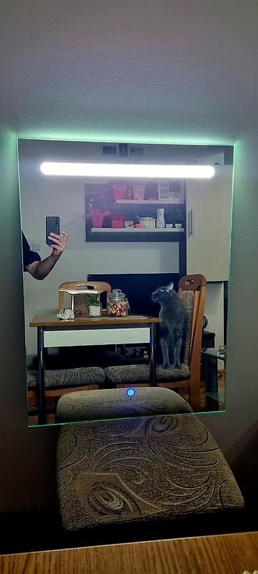 Kitchenware: LED zidno ogledalo sa osvetljenjem i touch prekidačem - Pravougaono — 2