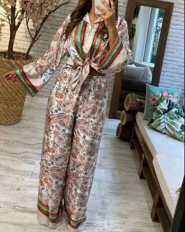 karirani kompleti zenski: Komplet 3200 — 2