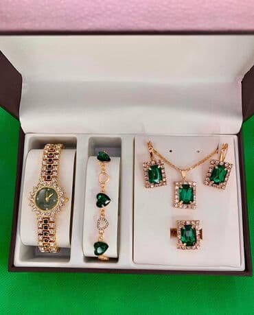Setovi nakita: Set: Minđuše, Narukvica, Ogrlica — 1