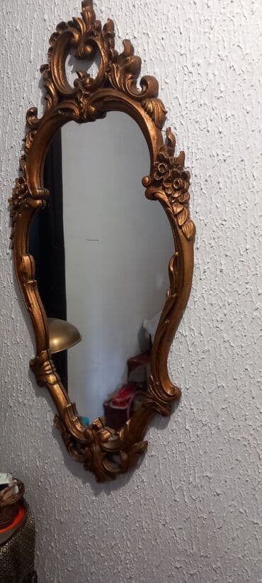 set za odvijanje oštećenih šrafova: Wall mirror, shape - Oval, With a frame, Used — 1