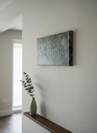 Ručno rađena slika na platnu – pejzaž u akrilu. Horizontalni format