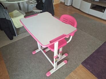 Setovi stolova i stolica: Dečiji radni sto i stolica – podesiva visina - Set radnog stola i — 2