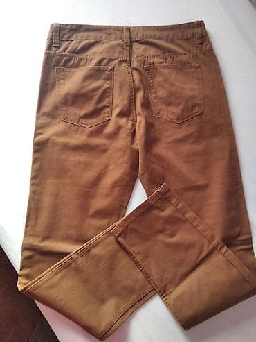 crop jakne: Braon pantalone – klasičan kroj - Boja: topla braon (camel) - — 1