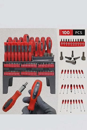 set alata za kucu: 🔴Set XXL odvijača i bitova 100 -dijelni. Komplet odvijača i bitova — 6