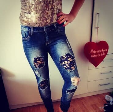 ideal pantalone: Teksas, Visok struk — 2