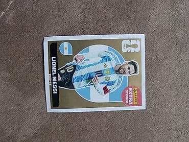 dusan vlahovic extra sticker silver: Panini FIFA World Cup Qatar 2022 – “Extra Sticker” sličica: Lionel — 1