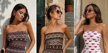 šaim se majica: Top bez bretela – različiti dezeni. - Dizajn: uski bandeau kroj koji — 1