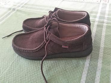 Zenske cipele BARBARA – mokasin/derbi stil - Boja: tamno braon -