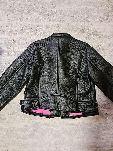 roze odelo: Ženska biker jakna Atmosphere - Model: kratka moto jakna sa — 2