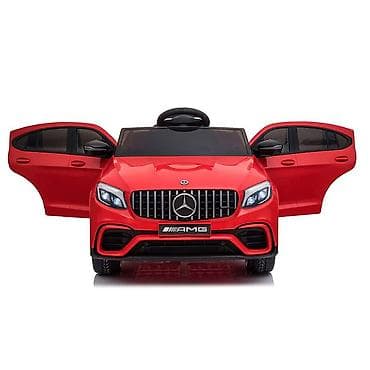 Children's Electric Cars: Džip Mercedes‑Benz AMG GLC 63S Coupé – crveni (licencirani dečiji — 4