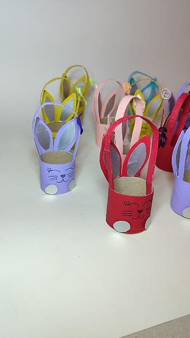 Ironing Boards: Uskršnje mini korpice “zečići” – ručno rađene - Dekorativne korpice u — 5