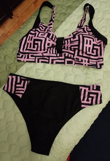 jednodelni push up kupaci: L (EU 40), Polyester, Geometrical, color - Multicolored — 1