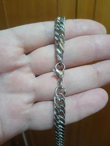 srebrni lancic muski: Muški lanac od nerđajućeg čelika – kubanska (Cuban) karika - — 5