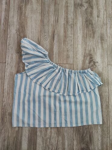 kaftan haljine za plazu new yorker: S (EU 36), Cotton, Stripes, color - White — 2