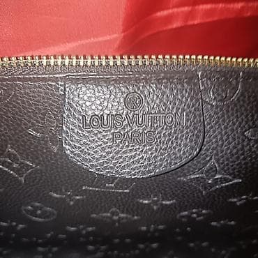 luis vuitton torba: Louis Vuitton tašna – crna, monogram reljef - Model: elegantna — 1