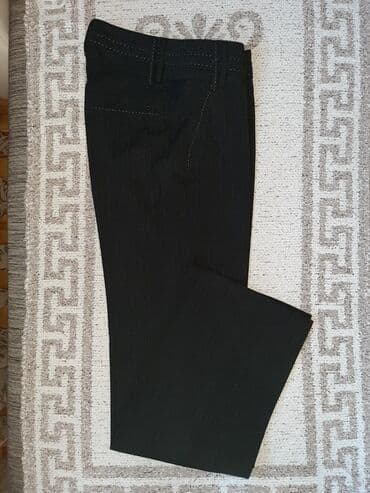 tunika i pantalone: Elegantne pantalone tamno sive boje sa sivim prugicama i lepim — 8