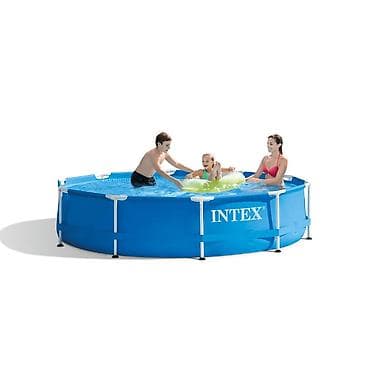 forma ideale fotelja potkovica cena: Intex Metal Frame bazen 305×76 cm – plava boja Okrugli porodični — 2