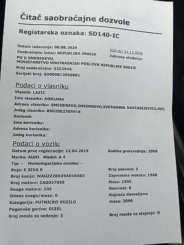 cerada za golf 7: B8 2.0TDI ZADNJA SINA BRANIKA ZA AUDI A4 OD 2007. DO 2012. GOD. | — 4