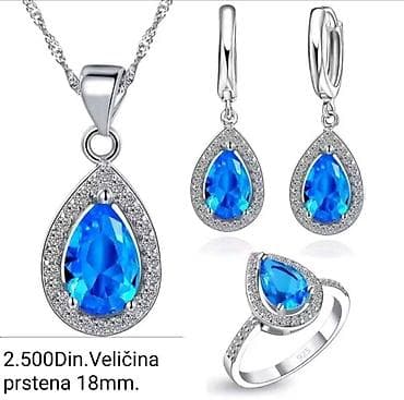 van cleef ogrlica cena: Elegantni posrebreni setovi nakita u tri boje – ogrlica, minđuše i — 4