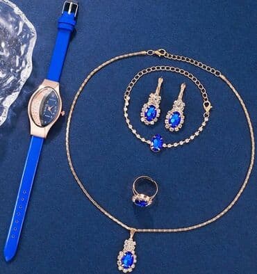 satovi fossil ženski: Set: Earrings, Necklace — 3