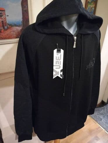 exit obuca muska: Tracksuit top, 4XL (EU 60), color - Black, Cotton — 3
