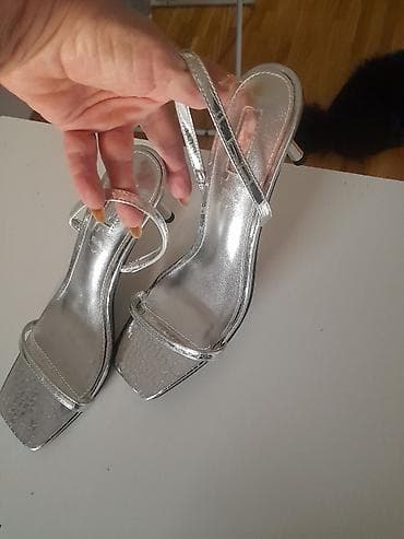 Slippers: Srebrne kožne sandale – Claudia Donatelli - Brend: Claudia Donatelli — 8