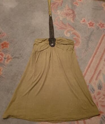 srebrna ogrlica sa krsticem: M (EU 38), color - Green, Oversize, Without sleeves — 3