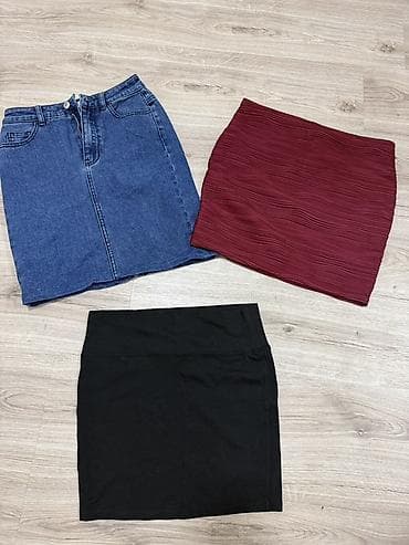 shoestar cizme: Paket suknji – 4 komada, različiti stilovi i materijali: - Teget — 1
