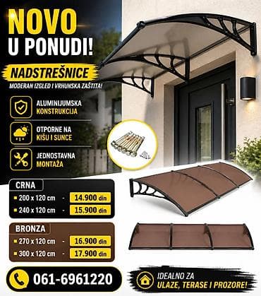 Nadstrešnice – moderan izgled i vrhunska zaštita - Konstrukcija