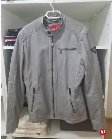 Kućna odeća: Kožna jakna Imitacija kože, L, Guess, bоја - Siva — 4