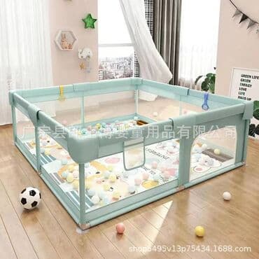 decija gardaroba: Veliki bezbednosni ogradak/igralište za bebe i malu decu - Dimenzije — 5