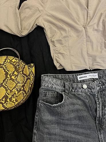 guci torbice: Bershka, S (EU 36), bоја - Siva — 2