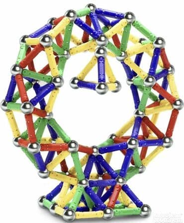 stepenice za decu: Magnetni konstruktor – set od 168 delova - Kreativni „MAGNETIC — 2
